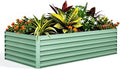 GarveeLife 8x4x2 ft Galvanized Raised Garden Bed, Rust-Resistant Raised Garden by GarveeLife