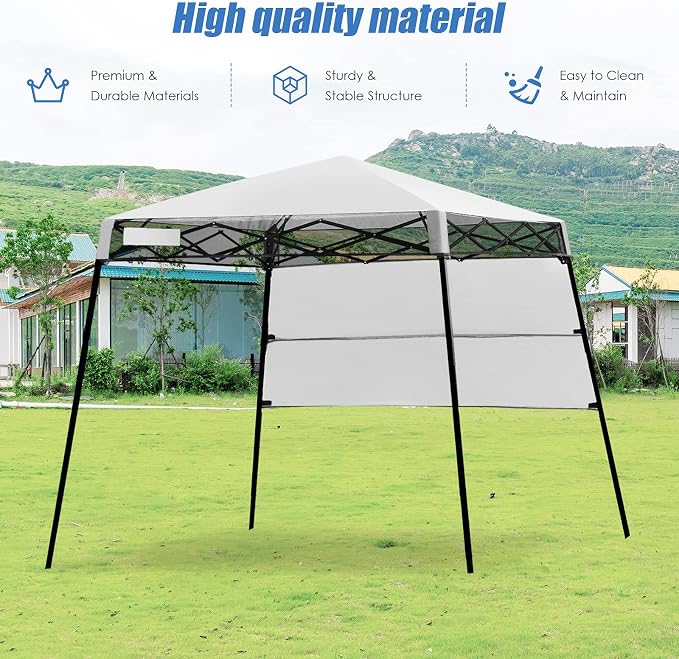 Fireflowery 7’ x 7’ Pop Up Canopy Tent, Portable Shelter Canopy w/Backpack - Image 4