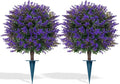 Artificial Lavender Topiary Ball by FEELTHENEWWORLD