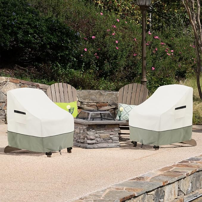 Patio Adirondack Chair Cover 2 Pack, Waterproof Heavy Duty Outdoor Chair Covers - Image 7