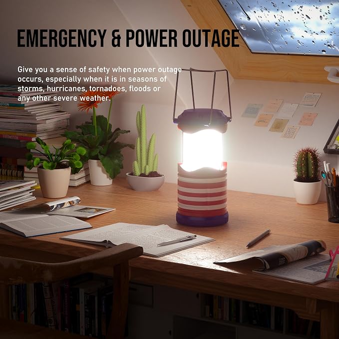 Lichamp LED Camping Lantern, 4 Pack Battery Powered Flashlight - Image 3