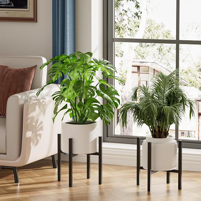 Urban Deco Adjustable Metal Plant Stand Outdoor & Indoor Planter - Image 5
