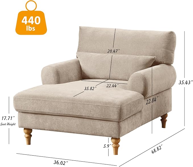 Modern Chaise Lounge Chair - Image 2