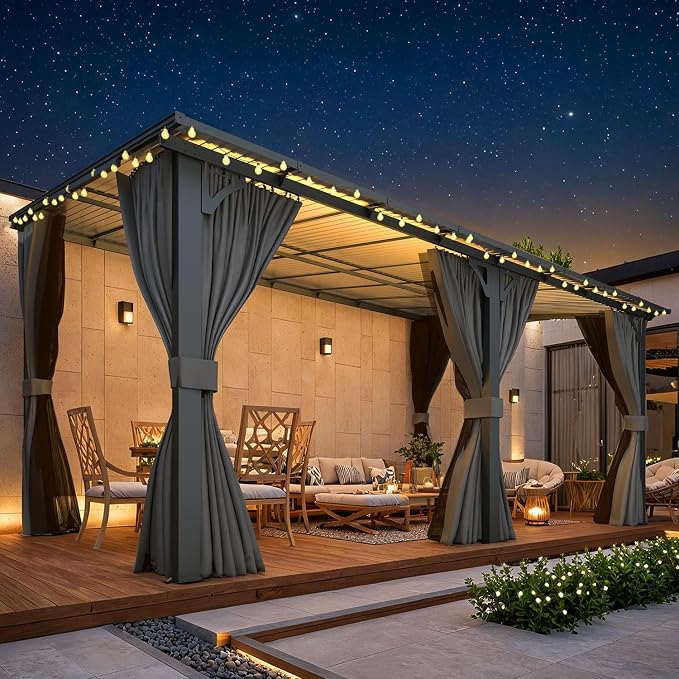 AECOJOY 16' x 10' Gazebo Outdoor Pergola - Image 5