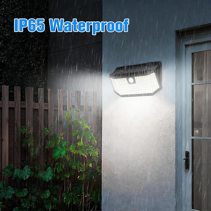 Aootek Solar Outdoor Motion Sensor Lights 2500Lm Solar Panel to 15.3 in² and 3 - Image 8