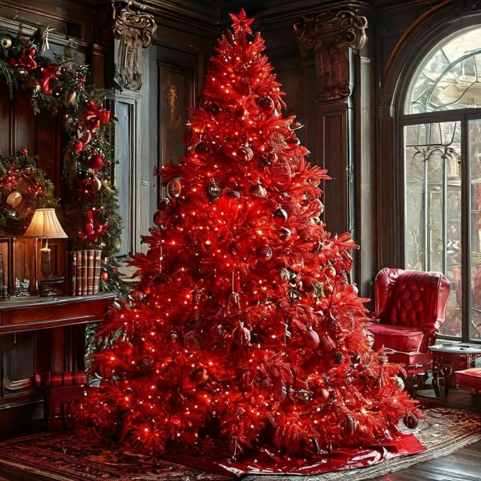 Upgraded 75.8 FT 200 LED Red Christmas Lights Outdoor Indoor, Memory Function & - Image 2