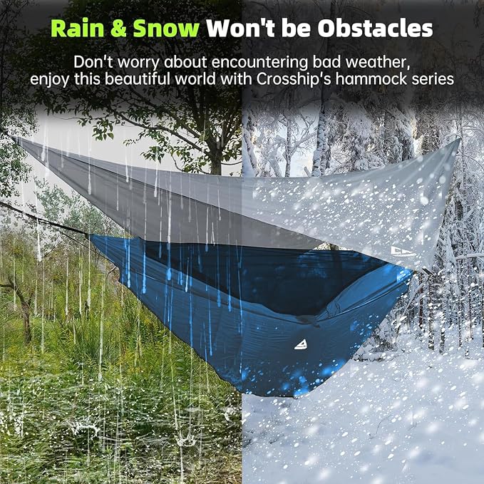 Camping Hammock with Mosquito Net, Underquilt & Rain Fly Tarp – 2 Person - Image 4