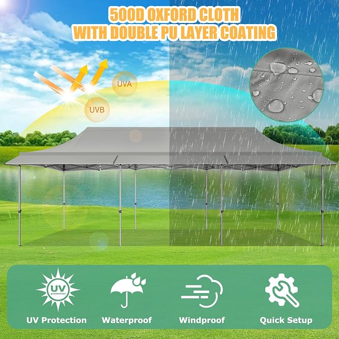 COBIZI 10x30 Pop Up Canopy Tent - Image 9