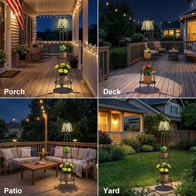 2 Pack 45.5'' Outdoor Floor Lamps - Image 5
