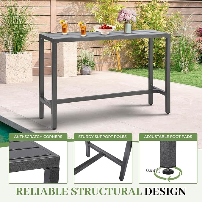 Outdoor Patio Counter Height Bar Table - Image 5
