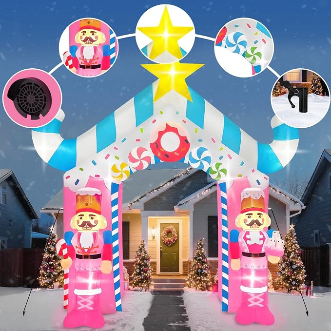 12FT Christmas Inflatable Archway - Image 6