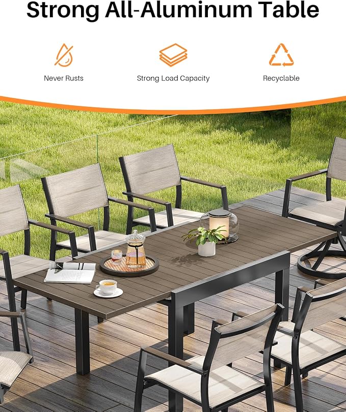 Extendable Outdoor Dining Table - Image 6