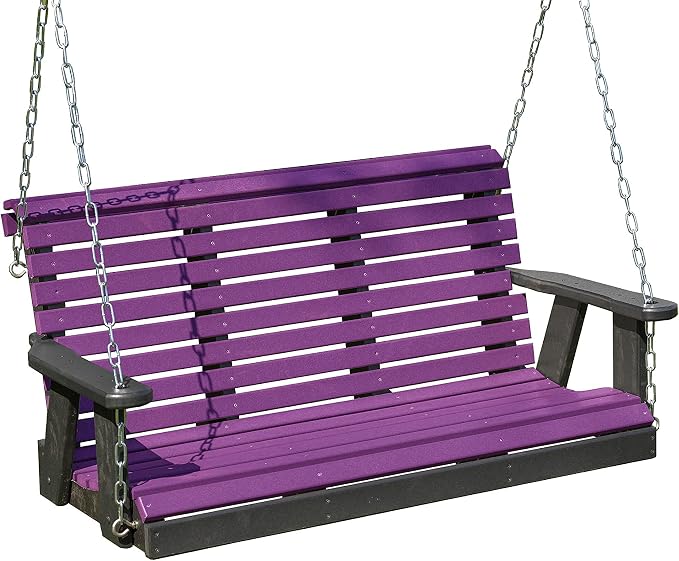 Poly Lumber Wood 4FT Porch Swing Amish Craftsmandship Made in USA HDPE by Unknown