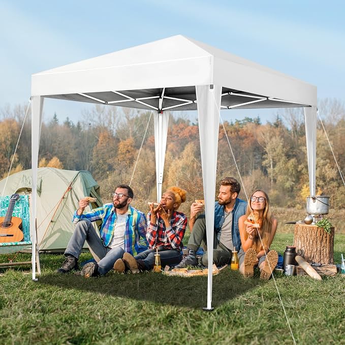 VINGLI 6.5x6.5 Pop Up Canopy Tent, Outdoor Foldable Portable Canopy - Image 6