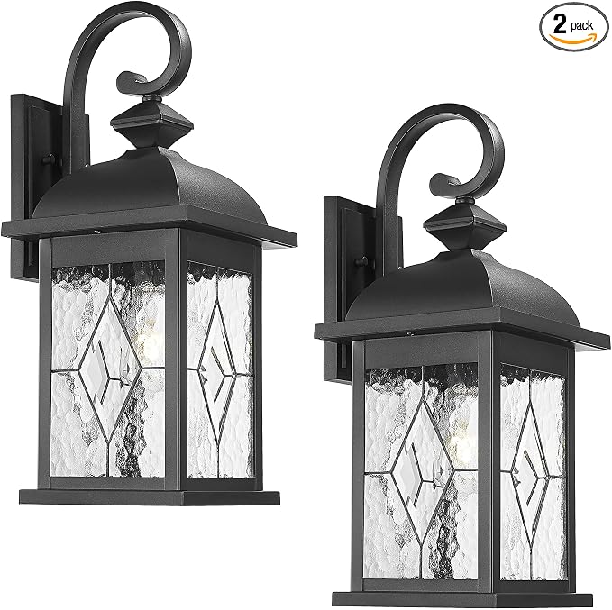FEMILA 2 Pack Large Outdoor Wall Sconce, Anti-Rust Waterproof Porch Lights by FEMILA