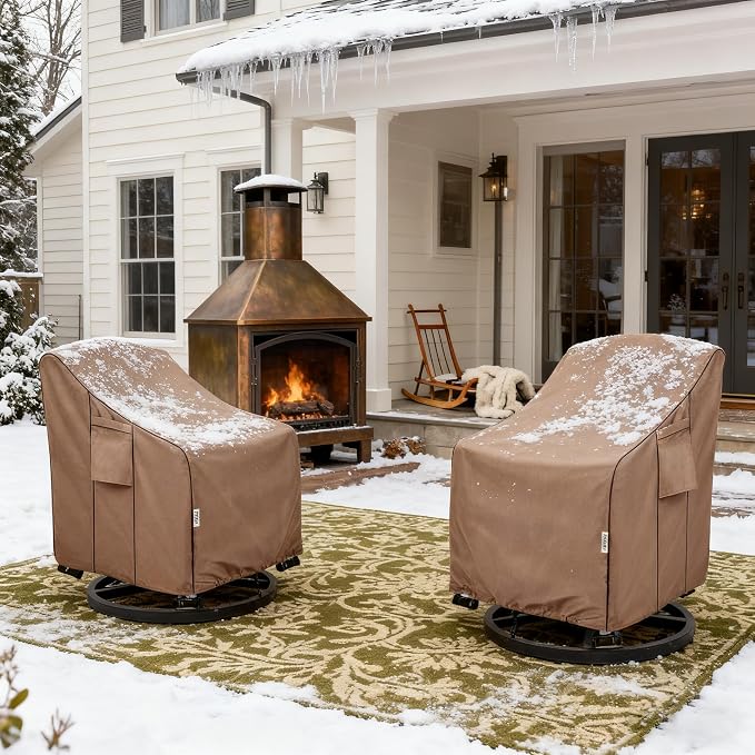 Patio Chair Covers for Outdoor Furniture Waterproof 2 Pack, Heavy Duty - Image 7