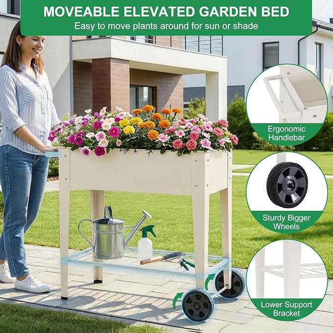 Elevated 32" Tall Raised Garden Bed - Image 3