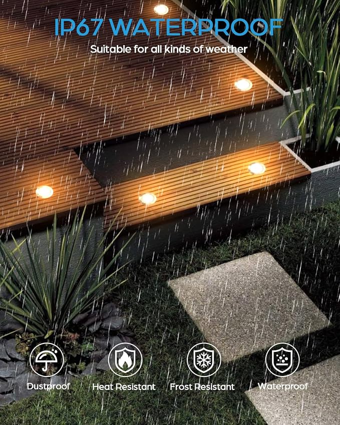 HIBOITEC Low Voltage Deck Lights Recessed Kit - Image 7