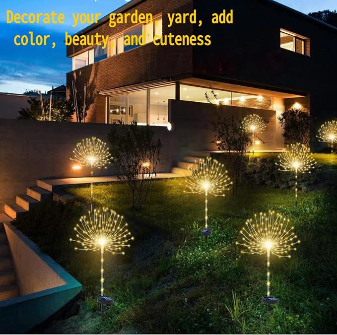 Garden Decor Solar Lights Outdoor, 155LED 8 lighting modes pole light - Image 7