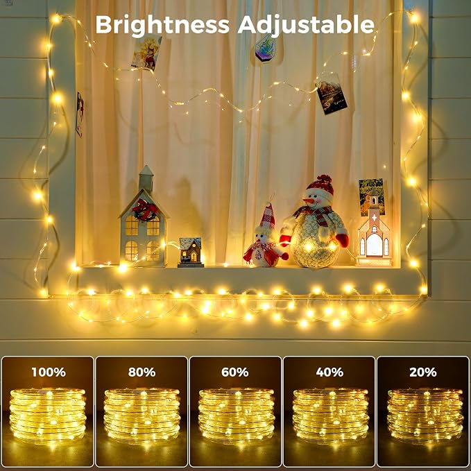 Minetom Color Changing Rope Lights: 72 Ft 220 LED Outdoor String Lights - Image 7