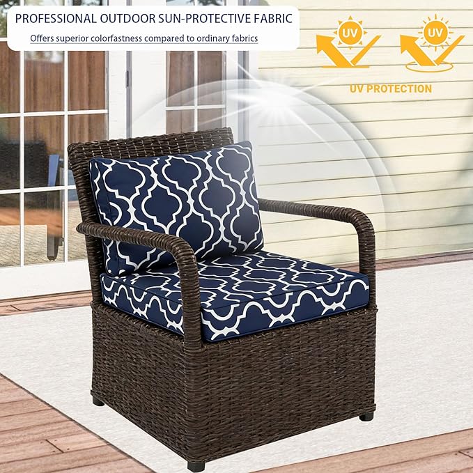 14 Piece Outdoor Patio Cushion Cover Replacement, Waterproof Patio Cushion - Image 5