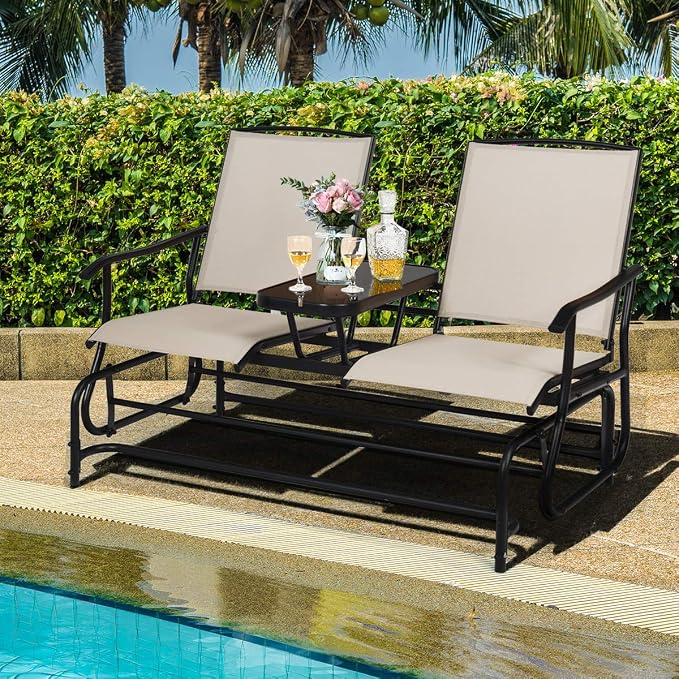 Giantex Patio Bench Glider Chair - Image 8