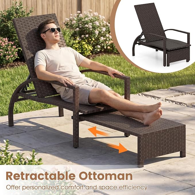 Tangkula Lounge Chair Outdoor - Image 6