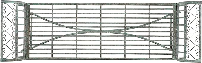 SAFAVIEH Outdoor Collection Brielle Victorian Scroll Antique Dark Green Wrought - Image 5