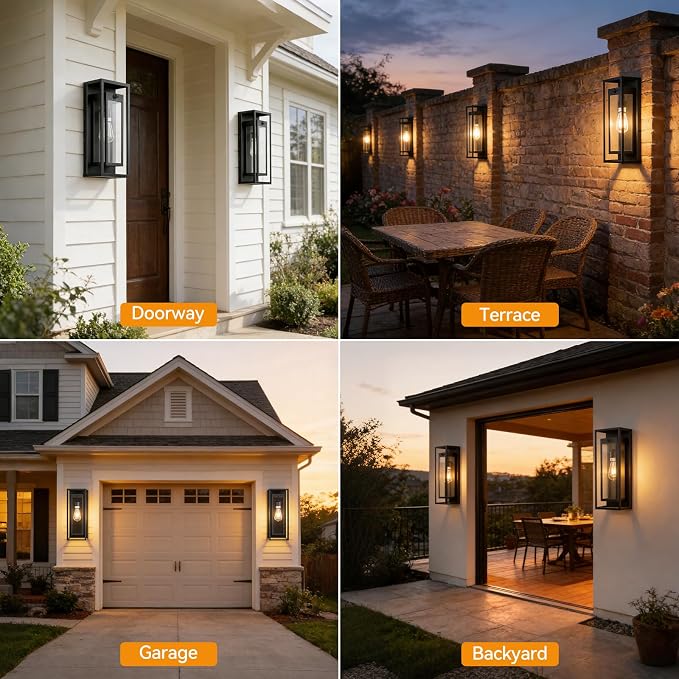 18" Motion Sensor Outdoor Front Porch Light - Image 7