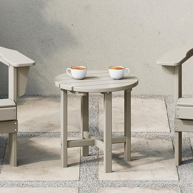 WestinTrends Dylan Adirondack Round Outdoor Side Table - Image 2