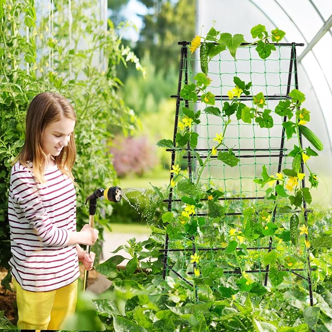 Lalahoni Garden Trellis for Climbing Plants Outdoor, 31.5x70.8 inch Metal - Image 5