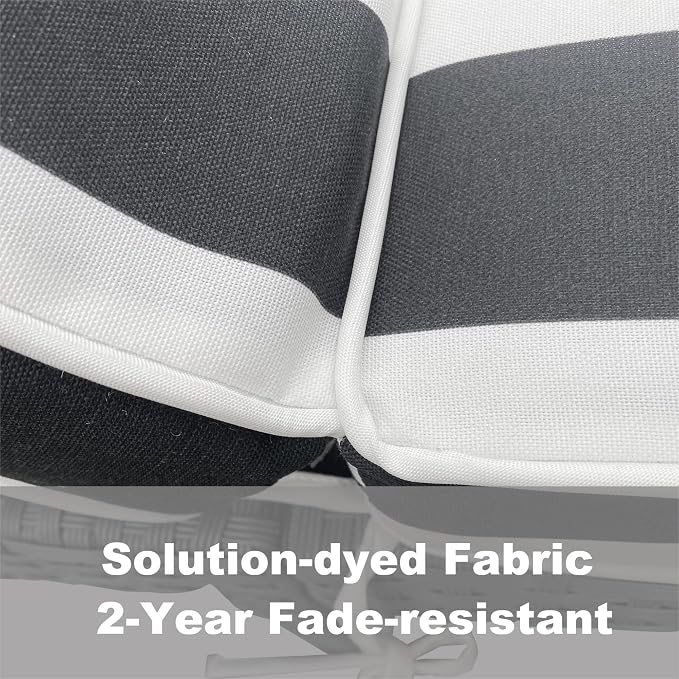 Only choice 2 Pcs Set Outdoor Lounge Chair Cushions Patio Chaise Lounge - Image 6