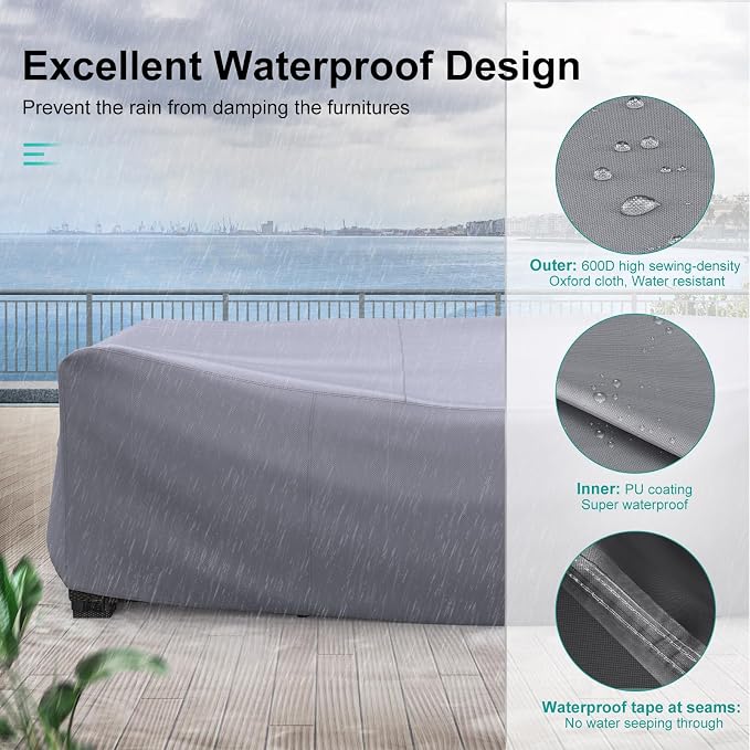 Patio Furniture Set Cover Waterproof, Heavy Duty Funiture Covers - Image 6