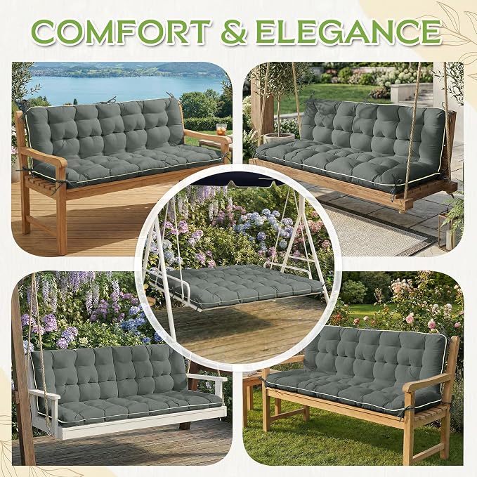 AS AWESLING 60×40 INCH Oxford Fabric Swing Cushions - Image 5