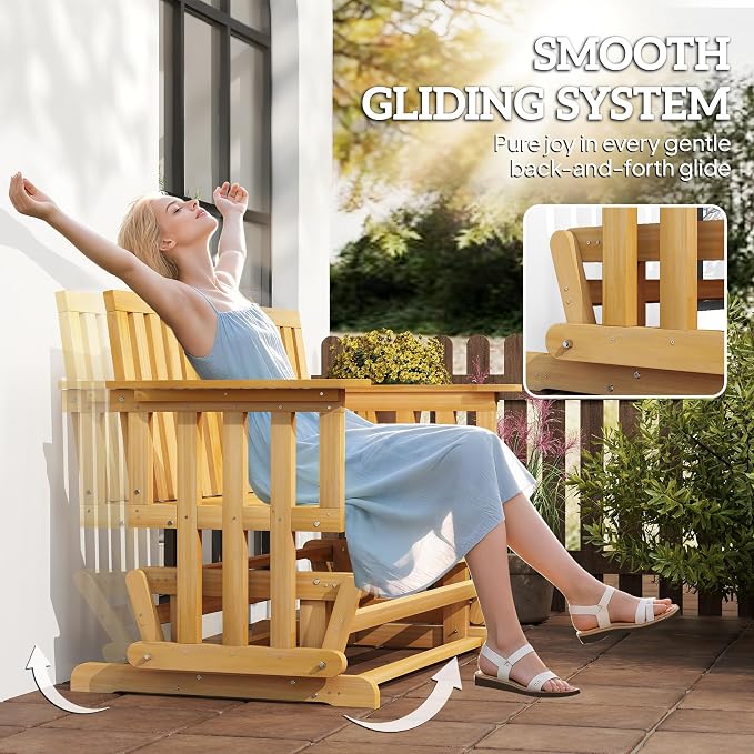 Outsunny 2-Person Patio Swing Glider Bench - Image 4