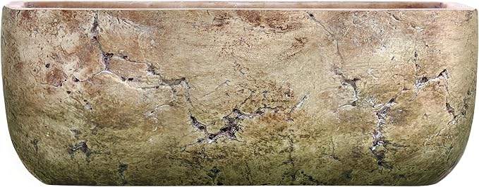Classic Home and Garden Dakota Rectangular Planter Box w/Drain Plug by ClassicHomeandGarden