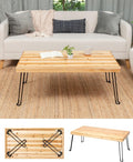 Sleekform Folding Wooden Coffee Table by SLEEKFORM