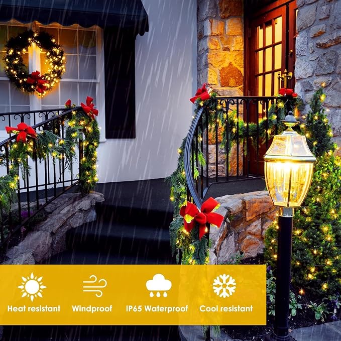6-Pack Solar String Lights Outdoor, Extra-Long 600LED Solar Fairy Lights - Image 5