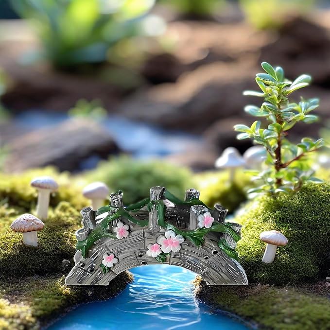 MUAMAX Fairy Garden Bridge Mini Bridge - Image 6