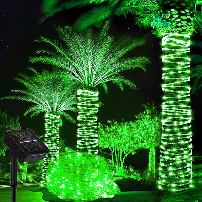 Solar Rope Light Waterproof 39FT 100LEDs Outdoor IP65 Solar String Lights by LairtPOW