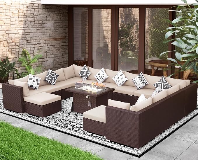 NICESOUL 15 Piece Outdoor Sectional - Image 2