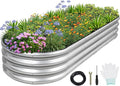 1MORE Galvanized Raised Garden Bed- Planter Garden Boxes Outdoor, Raised Beds by 1MORE