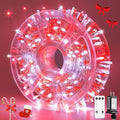 JMEXSUSS 132ft Red and White Christmas Lights Outdoor by JMEXSUSS