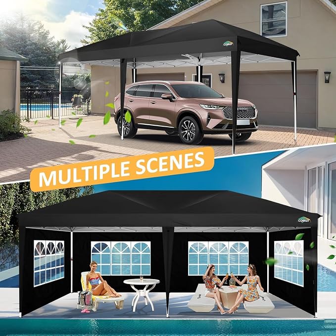 COBIZI 10x20 Pop up Canopy Tent Without Sidewall, Waterproof Portable Outdoor - Image 7