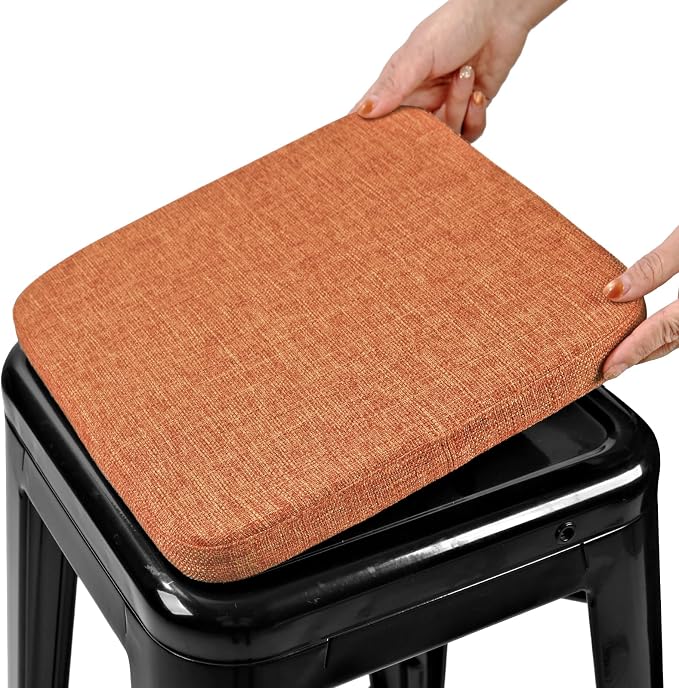 BUYUE Friendly Woven Fabric Magnetic Bar Stool Cushion 1 Piece, Enhanced by BUYUE