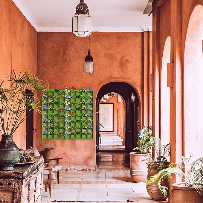 LITLANDSTAR Hanging Vertical Wall Planter, 72 Pockets, 100cm x 100cm, - Image 8