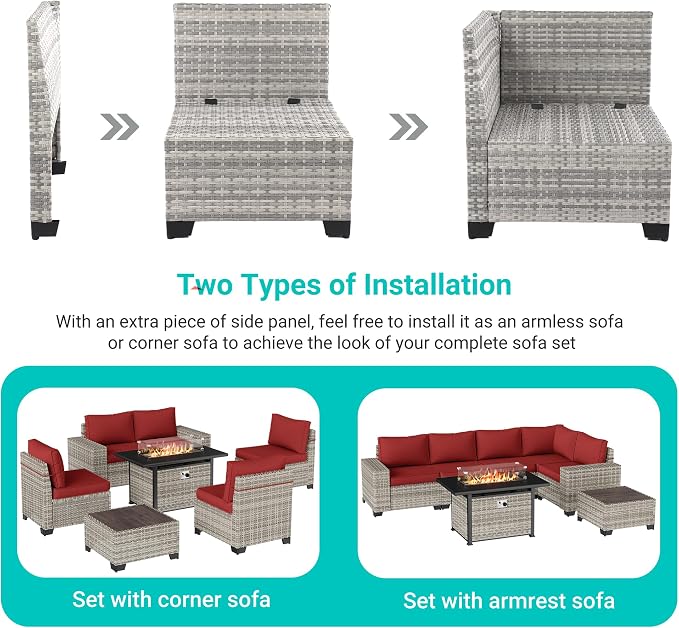 7-Piece Outdoor Patio Furniture Set - Image 3