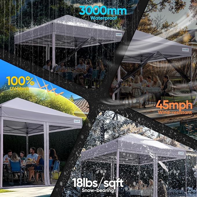 Quictent 10'x10’ Pop up Screened Canopy Tent - Image 5