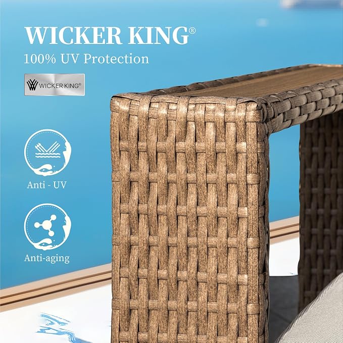 Sectional Outdoor Patio Furniture, Outdoor Rattan Wicker Sectional Sofa - Image 2