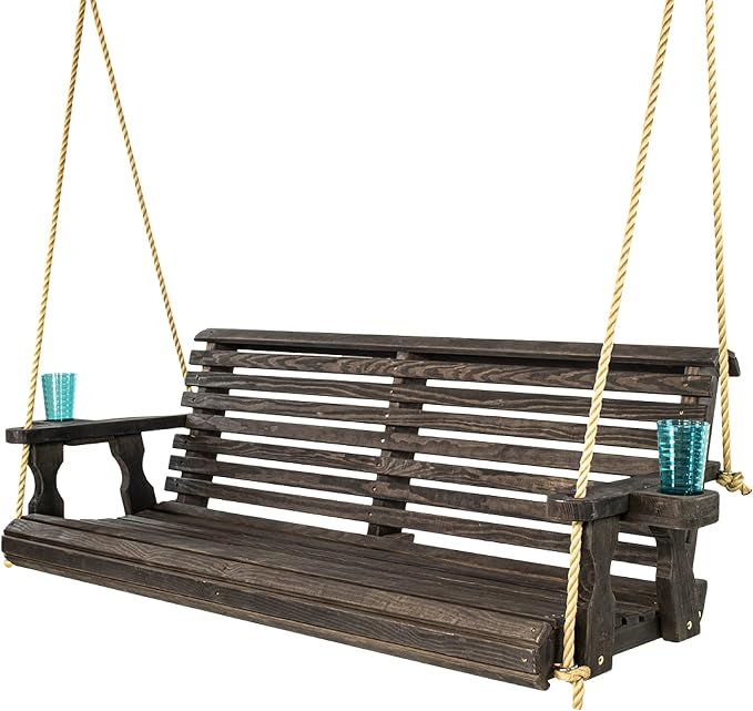 Amish Casual Heavy Duty 800 Lb Roll Back Treated Porch Swing by AmishCasual